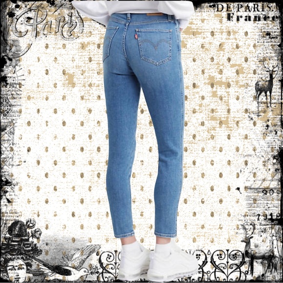 Levis Button Front 721 High Rise Skinny Ankle Jeans size 28 - Picture 9 of 9